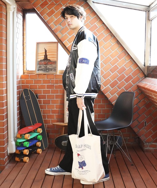 Red Cap Girl（レッドキャプガール）の「Red Cap Girl トートバッグ（トートバッグ・メンズ・ネイビー/ブラック・FREE）」の11枚目の写真