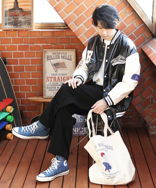 Red Cap Girl（レッドキャプガール）の「Red Cap Girl トートバッグ（トートバッグ・メンズ・ネイビー/ブラック・FREE）」の15枚目の写真