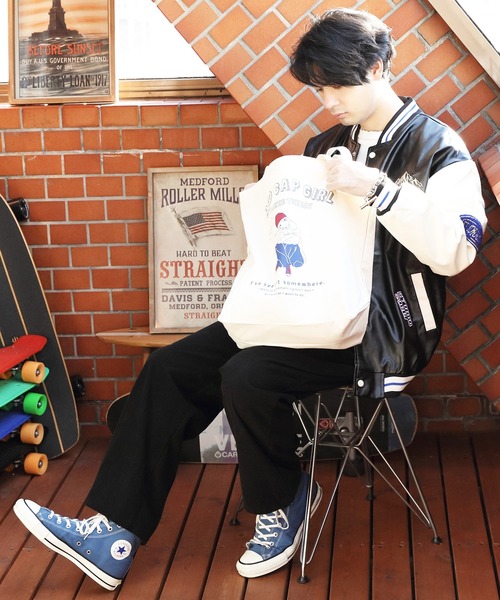 Red Cap Girl（レッドキャプガール）の「Red Cap Girl トートバッグ（トートバッグ・メンズ・ネイビー/ブラック・FREE）」の19枚目の写真