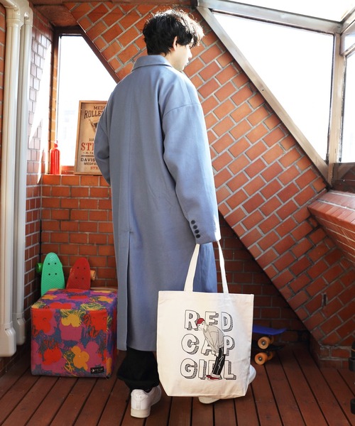 Red Cap Girl（レッドキャプガール）の「Red Cap Girl トートバッグ（トートバッグ・メンズ・ネイビー/ブラック・FREE）」の7枚目の写真
