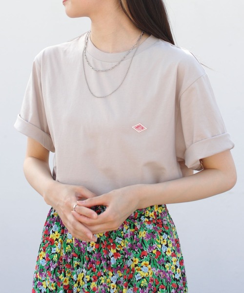 DANTON(ダントン)の「DANTON/ダントン インナーTEEシャツ T/C INNER TEE DT-C0196 CVT(Tシャツ/カットソー・メンズ・ブラック/ホワイト/チャコールグレー×ブラック/グレイッシュベージュ/ネイビー/チャコールグレー・M/L/XL)」の1枚目の写真