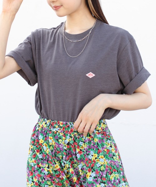 DANTON(ダントン)の「DANTON/ダントン インナーTEEシャツ T/C INNER TEE DT-C0196 CVT(Tシャツ/カットソー・メンズ・ブラック/ホワイト/チャコールグレー×ブラック/グレイッシュベージュ/ネイビー/チャコールグレー・M/L/XL)」の4枚目の写真