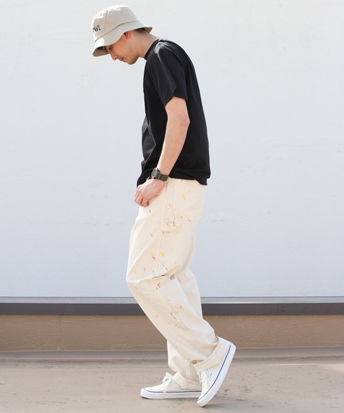 DANTON(ダントン)の「DANTON/ダントン インナーTEEシャツ T/C INNER TEE DT-C0196 CVT(Tシャツ/カットソー・メンズ・ブラック/ホワイト/チャコールグレー×ブラック/グレイッシュベージュ/ネイビー/チャコールグレー・M/L/XL)」の19枚目の写真