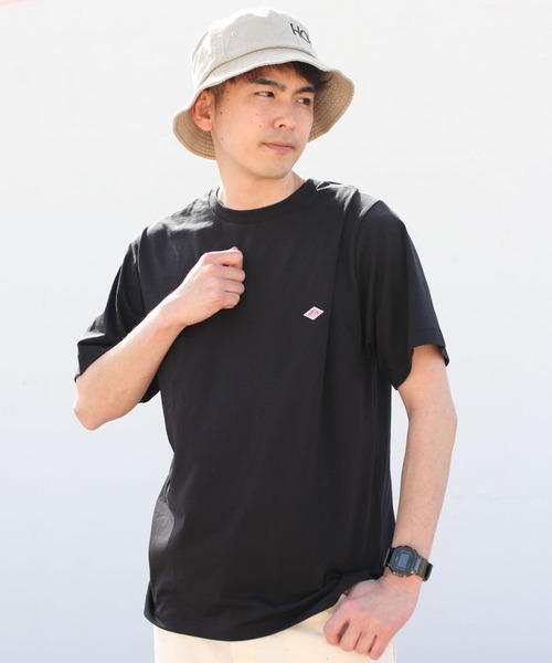 DANTON(ダントン)の「DANTON/ダントン インナーTEEシャツ T/C INNER TEE DT-C0196 CVT(Tシャツ/カットソー・メンズ・ブラック/ホワイト/チャコールグレー×ブラック/グレイッシュベージュ/ネイビー/チャコールグレー・M/L/XL)」の15枚目の写真