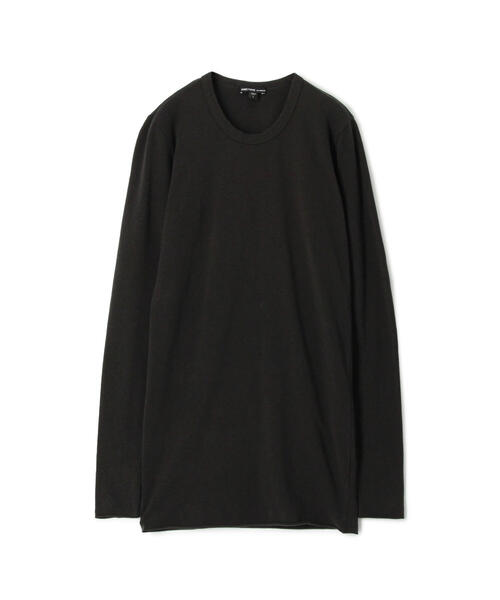 JAMES PERSE(ジェームスパース)の「ストレッチジャージー ロングスリーブプルオーバー WELS3687(Tシャツ/カットソー・レディース・ブラック系その他/ホワイト/ブラック・1/2/0)」の2枚目の写真