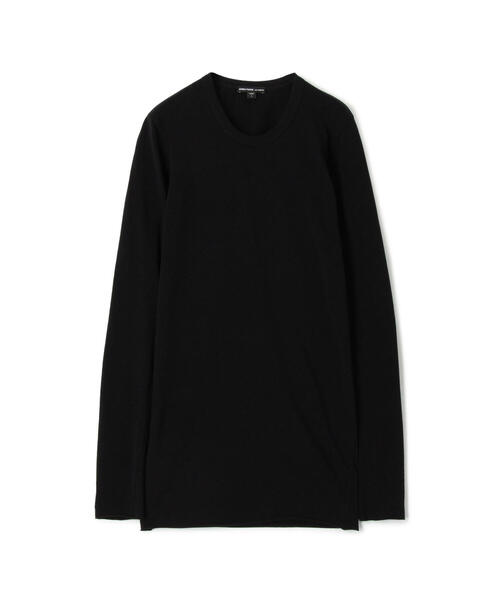 JAMES PERSE(ジェームスパース)の「ストレッチジャージー ロングスリーブプルオーバー WELS3687(Tシャツ/カットソー・レディース・ブラック系その他/ホワイト/ブラック・1/2/0)」の1枚目の写真