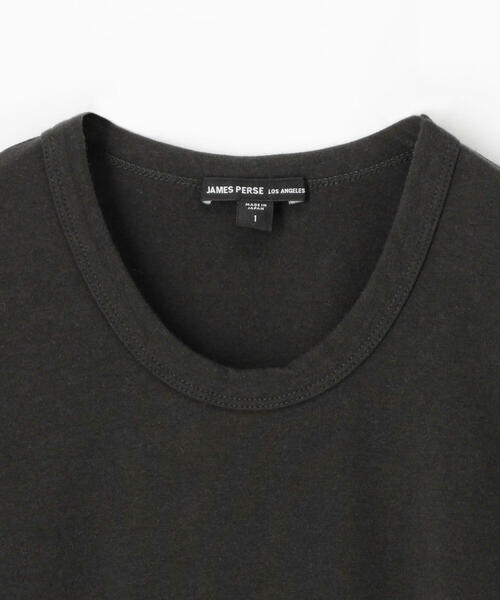 JAMES PERSE(ジェームスパース)の「ストレッチジャージー ロングスリーブプルオーバー WELS3687(Tシャツ/カットソー・レディース・ブラック系その他/ホワイト/ブラック・1/2/0)」の6枚目の写真