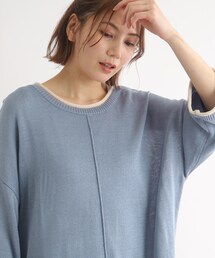 SHOO・LA・RUE（シューラルー）の「◆【2点セット】忙しい朝の時見方！ロールネックニット＋タンクトップ（その他トップス）」