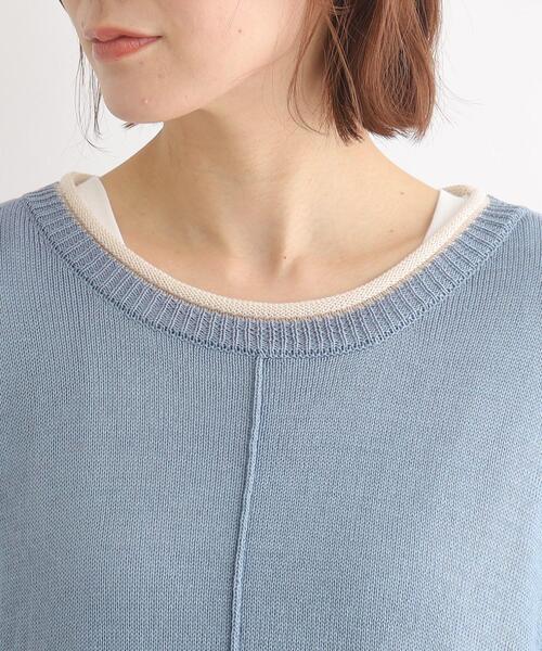 SHOO・LA・RUE（シューラルー）の「◆【2点セット】忙しい朝の時見方！ロールネックニット＋タンクトップ（その他トップス・レディース・アイボリー/ピンク系/ライトブルー/ライトグリーン/サンドベージュ/ブラック・00）」の10枚目の写真