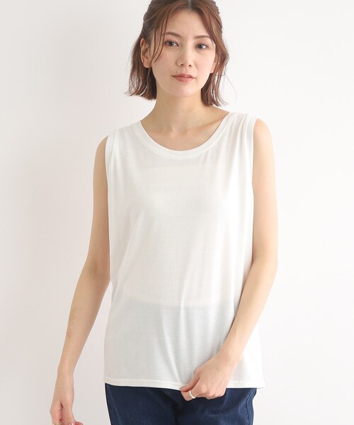 SHOO・LA・RUE（シューラルー）の「◆【2点セット】忙しい朝の時見方！ロールネックニット＋タンクトップ（その他トップス・レディース・アイボリー/ピンク系/ライトブルー/ライトグリーン/サンドベージュ/ブラック・00）」の12枚目の写真