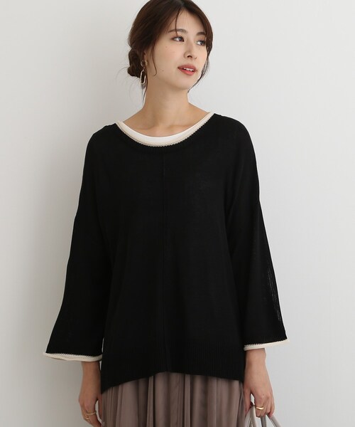 SHOO・LA・RUE（シューラルー）の「◆【2点セット】忙しい朝の時見方！ロールネックニット＋タンクトップ（その他トップス・レディース・アイボリー/ピンク系/ライトブルー/ライトグリーン/サンドベージュ/ブラック・00）」の16枚目の写真