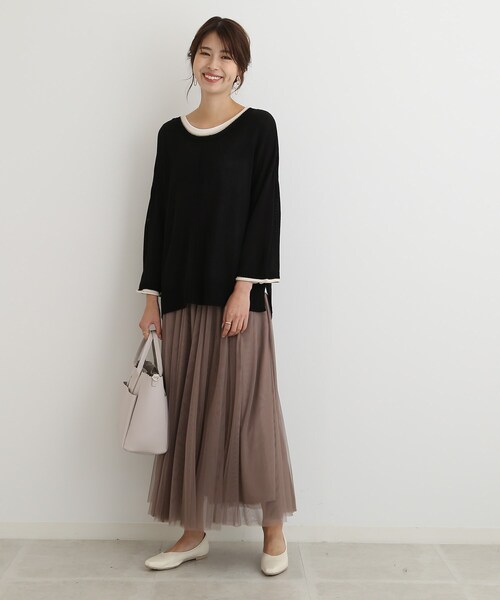 SHOO・LA・RUE（シューラルー）の「◆【2点セット】忙しい朝の時見方！ロールネックニット＋タンクトップ（その他トップス・レディース・アイボリー/ピンク系/ライトブルー/ライトグリーン/サンドベージュ/ブラック・00）」の19枚目の写真