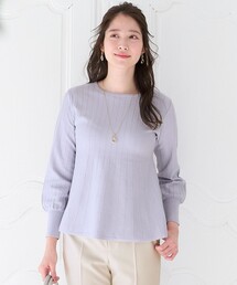【洗える】ペプラム ニット