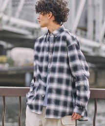 【HECT】Big Oxford BD L/S Shirt / ビッグシルエットボタンダウンオックスフォードシャツブラック系3