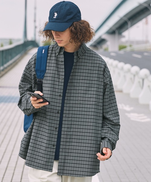 MAHF Vルックプルオーバーシャツ XXL CB HECT（ヘクト）の「【HECT】Big Oxford BD L/S Shirt / ビッグ