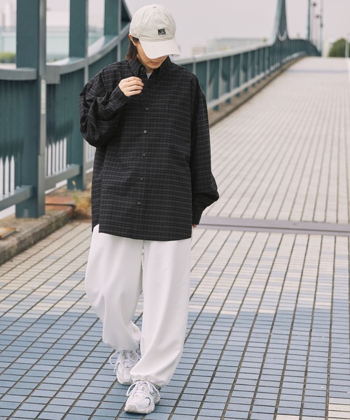 美品 HENRIKVIBSKOV パンチングボックス シャツドレス 大きいサイズ セール】【HECT】Big Oxford BD L/S Shirt / ビッグシルエットボタン