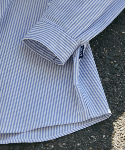 HECT(ヘクト)の「【HECT】Big Oxford BD L/S Shirt / ビッグシルエットボタンダウンオックスフォードシャツ(シャツ/ブラウス・メンズ・ブルー/ホワイト/ベージュ/ブルー系/ブラウン系/ブラック系/ネイビー/ネイビー系/グレー系/ブラック系2/ネイビー系2/ブラック系3/チャコール・S/M/L)」の16枚目の写真