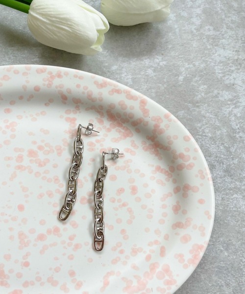 OKIRAKU(オキラク)の「☆ 【by daisy】スイングチェーンピアス RA22-1056(ピアス(両耳用)・レディース・シルバー/ゴールド・FREE)」の7枚目の写真