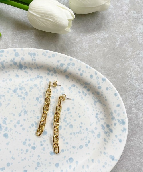 OKIRAKU(オキラク)の「☆ 【by daisy】スイングチェーンピアス RA22-1056(ピアス(両耳用)・レディース・シルバー/ゴールド・FREE)」の9枚目の写真