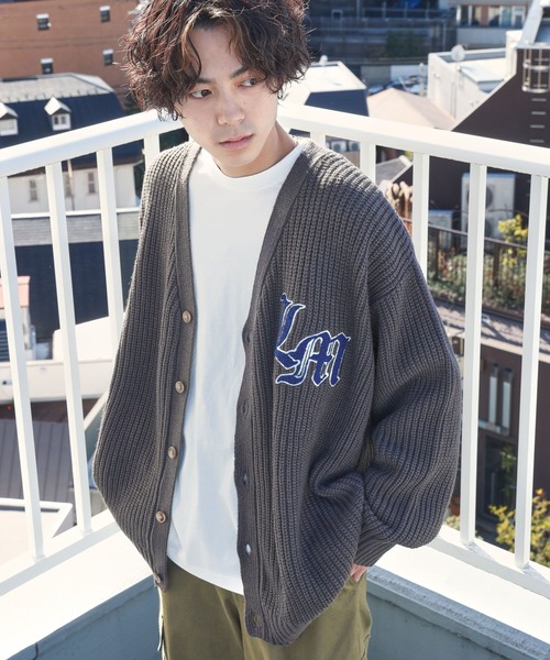 PBLIM（ページボーイリム）の「PBLIM/サガラシシュウロゴカーデ（カーディガン/ボレロ・レディース・イエロー/チャコールグレー/クリーム/ライトブルー・FREE）」の12枚目の写真