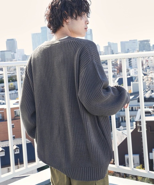 PBLIM（ページボーイリム）の「PBLIM/サガラシシュウロゴカーデ（カーディガン/ボレロ・レディース・イエロー/チャコールグレー/クリーム/ライトブルー・FREE）」の13枚目の写真