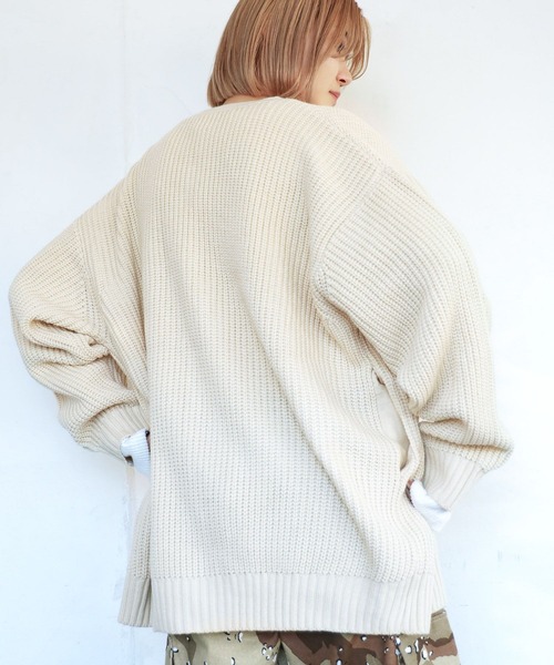 PBLIM（ページボーイリム）の「PBLIM/サガラシシュウロゴカーデ（カーディガン/ボレロ・レディース・イエロー/チャコールグレー/クリーム/ライトブルー・FREE）」の19枚目の写真