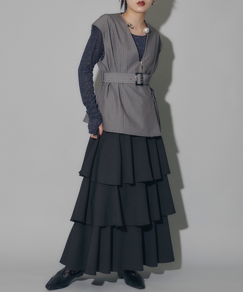 ティアードスカート（スカート）｜VIOLETTA（ヴィオレッタ）