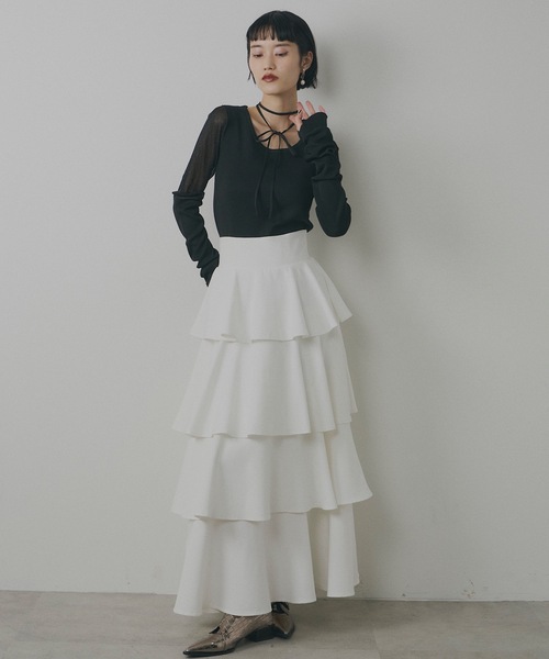 ティアードスカート（スカート）｜VIOLETTA（ヴィオレッタ）