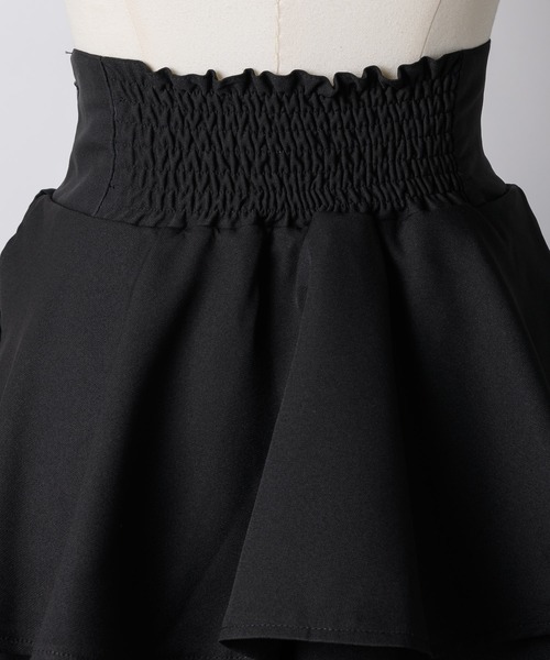 VIOLETTA（ヴィオレッタ）の「ティアードスカート（スカート・レディース・ホワイト/ブラック/グレイッシュブルー/ベージュ/チャコールグレー/ブラウン・S/M/L）」の12枚目の写真