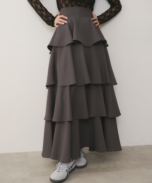 VIOLETTA ティアードスカート VIOLETTA スカート ティアードスカート : ZOZOTOWN Yahoo!店