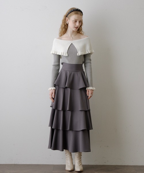 ティアードスカート（スカート）｜VIOLETTA（ヴィオレッタ）の