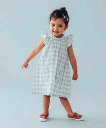 こども ビームス | こども ビームス / ネック シャーリング ワンピース（90～130cm）(ワンピース)
