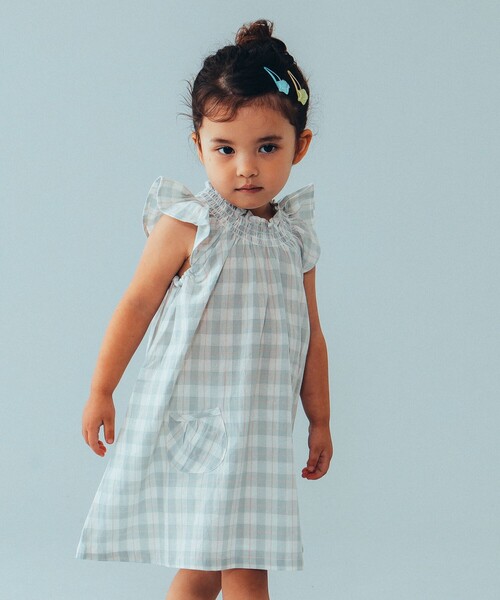 こども ビームス(コドモビームス)の「こども ビームス / ネック シャーリング ワンピース(90~130cm)(ワンピース・キッズ・ミント/ブルー系その他/イエロー・90/100/110/120/130)」の21枚目の写真