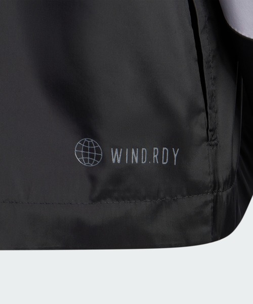 adidas（アディダス）の「カラーブロック ウーブン レギュラーフィット トラックトップ / アディダス adidas（ナイロンジャケット・キッズ・ブラック×ブルー/ピンク・130/140/150/160/120）」の6枚目の写真