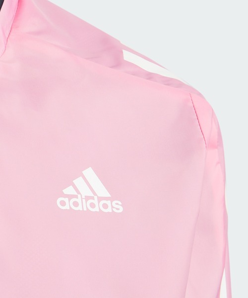 adidas（アディダス）の「カラーブロック ウーブン レギュラーフィット トラックトップ / アディダス adidas（ナイロンジャケット・キッズ・ブラック×ブルー/ピンク・130/140/150/160/120）」の11枚目の写真