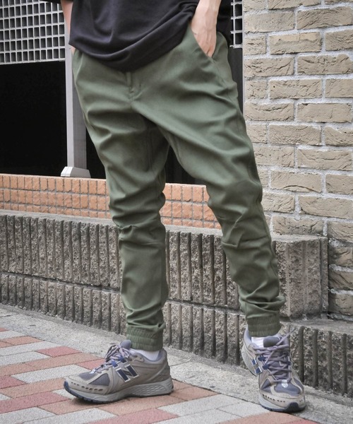 ZIP FIVE(ジップファイブ)の「【ZIP FIVE】 テーパード ストレッチ 裾リブ ウエストドローコード イージー ジョガーパンツ(デニムパンツ・メンズ・カーキ/ブラック/キャメル/ベージュ/ブルー/ネイビー/ライトブルー・LARGE/SMALL/MEDIUM)」の4枚目の写真