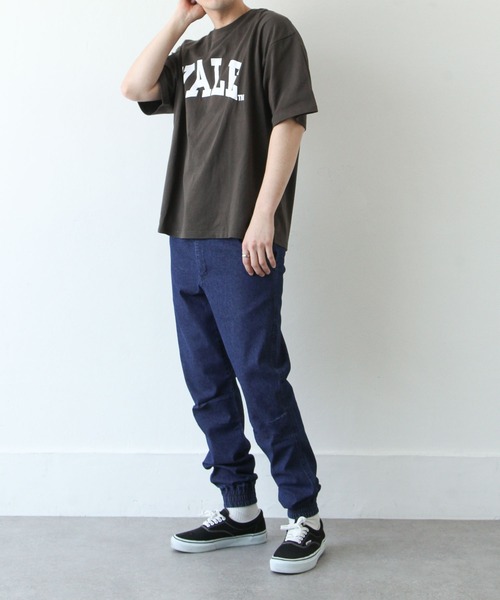 ZIP FIVE(ジップファイブ)の「【ZIP FIVE】 テーパード ストレッチ 裾リブ ウエストドローコード イージー ジョガーパンツ(デニムパンツ・メンズ・カーキ/ブラック/キャメル/ベージュ/ブルー/ネイビー/ライトブルー・LARGE/SMALL/MEDIUM)」の9枚目の写真