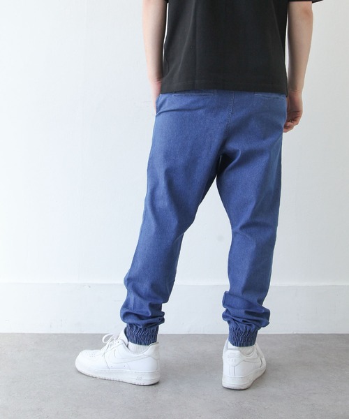 ZIP FIVE(ジップファイブ)の「【ZIP FIVE】 テーパード ストレッチ 裾リブ ウエストドローコード イージー ジョガーパンツ(デニムパンツ・メンズ・カーキ/ブラック/キャメル/ベージュ/ブルー/ネイビー/ライトブルー・LARGE/SMALL/MEDIUM)」の15枚目の写真