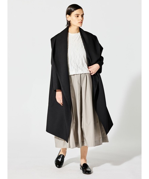 mizuiroind（ミズイロインド）の「mizuiro ind ドレープフード付きカーディガン（カーディガン/ボレロ・レディース・ベージュ/アイボリー/ブラック・FREE）」の12枚目の写真