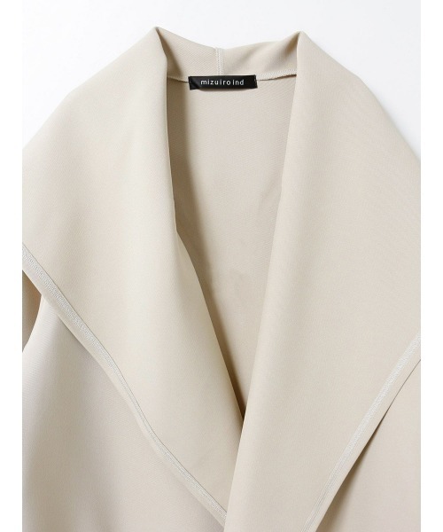 mizuiroind（ミズイロインド）の「mizuiro ind ドレープフード付きカーディガン（カーディガン/ボレロ・レディース・ベージュ/アイボリー/ブラック・FREE）」の17枚目の写真