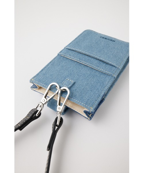 MOUSSY(マウジー)の「DENIM NECK ポーチ(ポーチ・レディース・ブルー・FREE)」の6枚目の写真