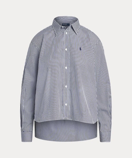 POLO RALPH LAUREN(ポロ ラルフ ローレン)の「ストライプド コットン シャツ(シャツ/ブラウス・レディース・ブルー・S/M/L/XS/XXS/XL)」の4枚目の写真
