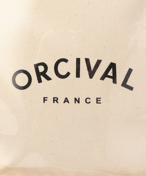 ORCIVAL(オーシバル)の「ORCIVAL | クリアビーチバッグ(トートバッグ・レディース・オレンジ/ホワイト/ダークブラウン・-)」の12枚目の写真