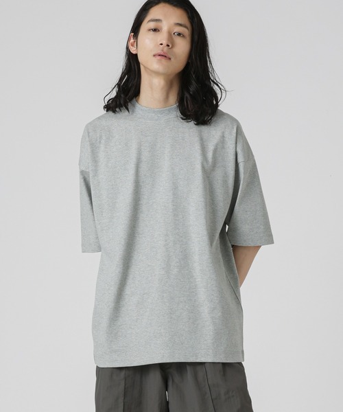 NANO universe(ナノユニバース)の「Anti Soaked 汗染み防止 クルービッグTシャツ(Tシャツ/カットソー・メンズ・ライトブルー/ブラック/ホワイト/トップグレー/カーキ・S/M/L/XL)」の9枚目の写真