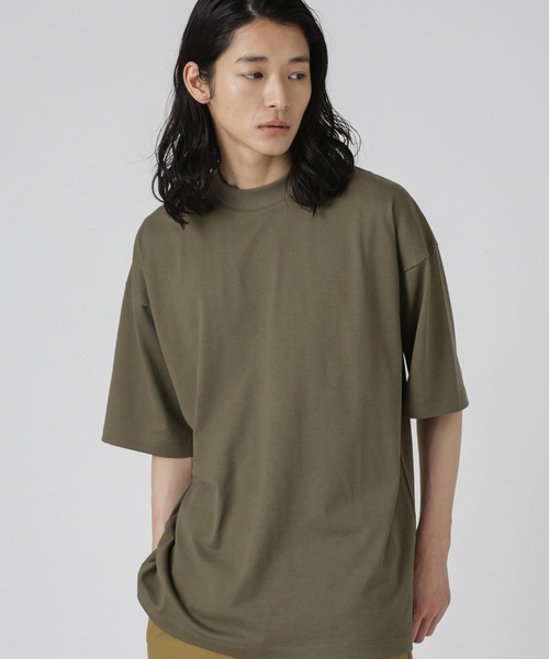 NANO universe(ナノユニバース)の「Anti Soaked 汗染み防止 クルービッグTシャツ(Tシャツ/カットソー・メンズ・ライトブルー/ブラック/ホワイト/トップグレー/カーキ・S/M/L/XL)」の12枚目の写真
