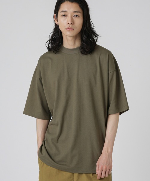 NANO universe(ナノユニバース)の「Anti Soaked 汗染み防止 クルービッグTシャツ(Tシャツ/カットソー・メンズ・ライトブルー/ブラック/ホワイト/トップグレー/カーキ・S/M/L/XL)」の13枚目の写真