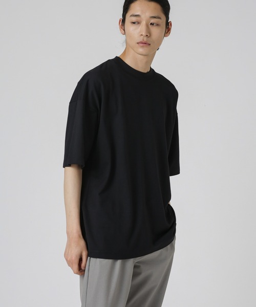 NANO universe(ナノユニバース)の「Anti Soaked 汗染み防止 クルービッグTシャツ(Tシャツ/カットソー・メンズ・ライトブルー/ブラック/ホワイト/トップグレー/カーキ・S/M/L/XL)」の18枚目の写真