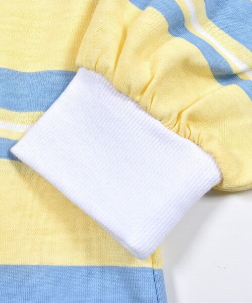 ZIDDY（ジディ）の「ボーダー ラガー Tシャツ (130~160cm)（Tシャツ/カットソー・キッズ・グリーン/イエロー・140/160/150/130）」の11枚目の写真