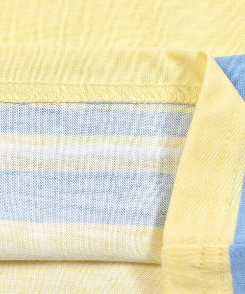 ZIDDY（ジディ）の「ボーダー ラガー Tシャツ (130~160cm)（Tシャツ/カットソー・キッズ・グリーン/イエロー・140/160/150/130）」の13枚目の写真