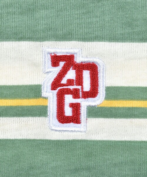 ZIDDY（ジディ）の「ボーダー ラガー Tシャツ (130~160cm)（Tシャツ/カットソー・キッズ・グリーン/イエロー・140/160/150/130）」の17枚目の写真
